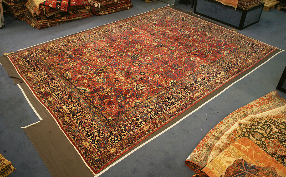 Antique Persian Kerman Signed “OCM” Carpet n°:12689950